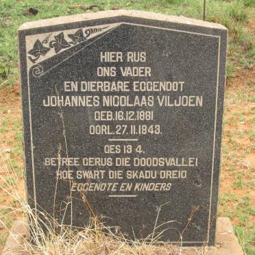 VILJOEN Johannes Nicolaas 1881-1943