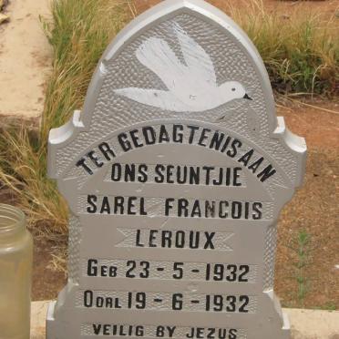 ROUX Sarel Francois, Le 1932-1932