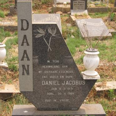 OOSTHUIZEN Daniel Jacobus 1931-1988