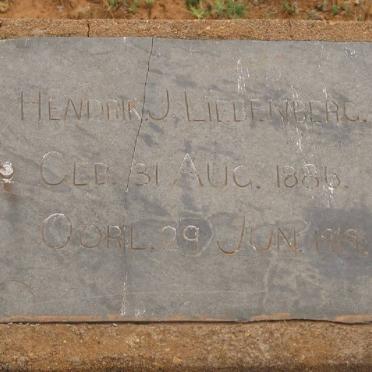 LIEBENBERG Hendrik J. 1886-1919