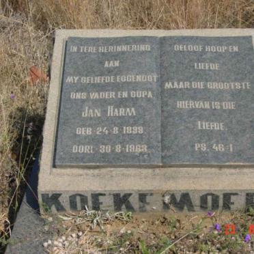 KOEKEMOER Jan Harm 1899-1963