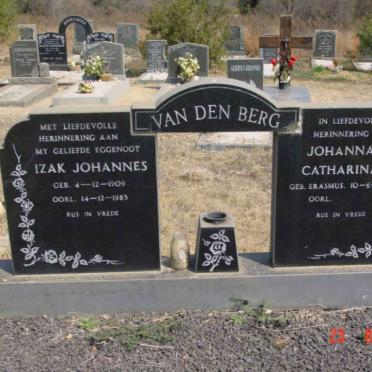 BERG Izak Johannes, van den 1909-1983 &amp; Johanna Catharina ERASMUS 1919-