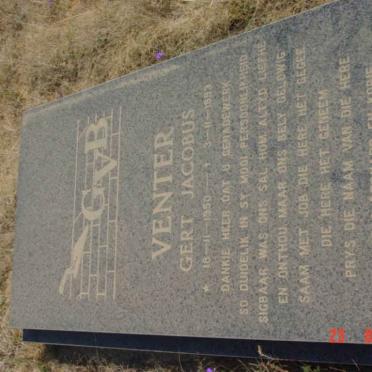VENTER Gert Jacobus 1950-1993