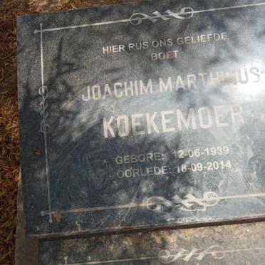 KOEKEMOER Joachim Marthinus 1939-2014