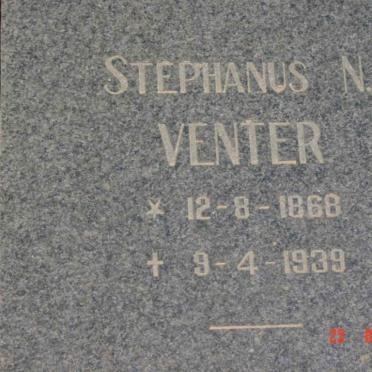 VENTER Stephanus N. 1868-1939