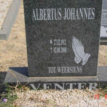 VENTER Albertus Johannes 1912-2000