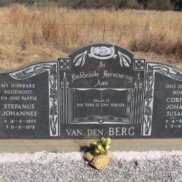 BERG Stefanus Johannes, van den 1933-1978 &amp; Cornelia Johanna Susanna 1932-2009
