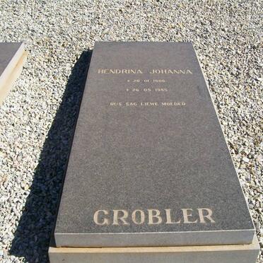 GROBLER Hendrina Johanna 1906-1985