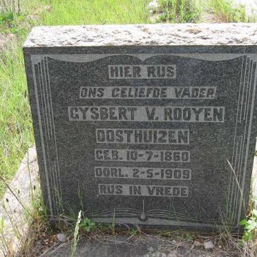 OOSTHUIZEN Gysbert v. Rooyen 1860-1909