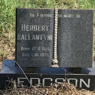 EDGSON Herbert Ballantyne 1915-1975