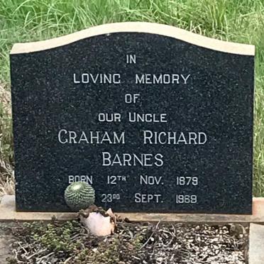BARNES Graham Richard 1879-1969