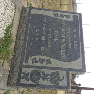 KOK Jacomina Hendrina nee VILJOEN 1978-1962