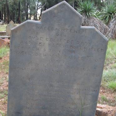 OOSTHUIZEN Andries Petrus 1890-1890