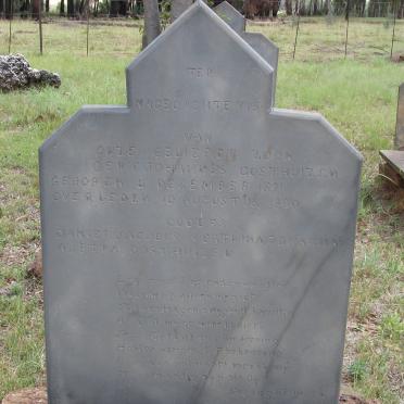 OOSTHUIZEN Gert Johannes 1891-1900
