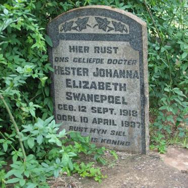 SWANEPOEL Hester Johanna Elizabeth 1918-1937