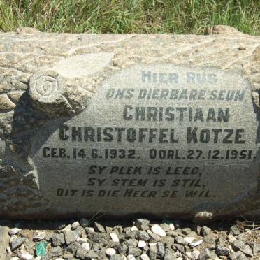 KOTZE Christiaan Christoffel 1932-1951