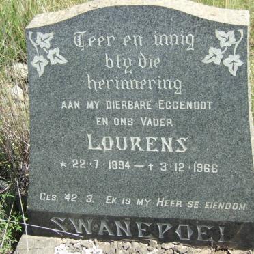 SWANEPOEL Lourens 1894-1966