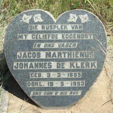 KLERK Jacob Marthienus Johannes, de 1885-1953