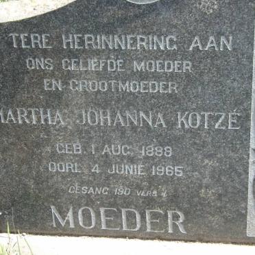 MALAN Jan Harm Stefanus 1888-1973 &amp; Martha Johanna KOTZE 1888-1965  