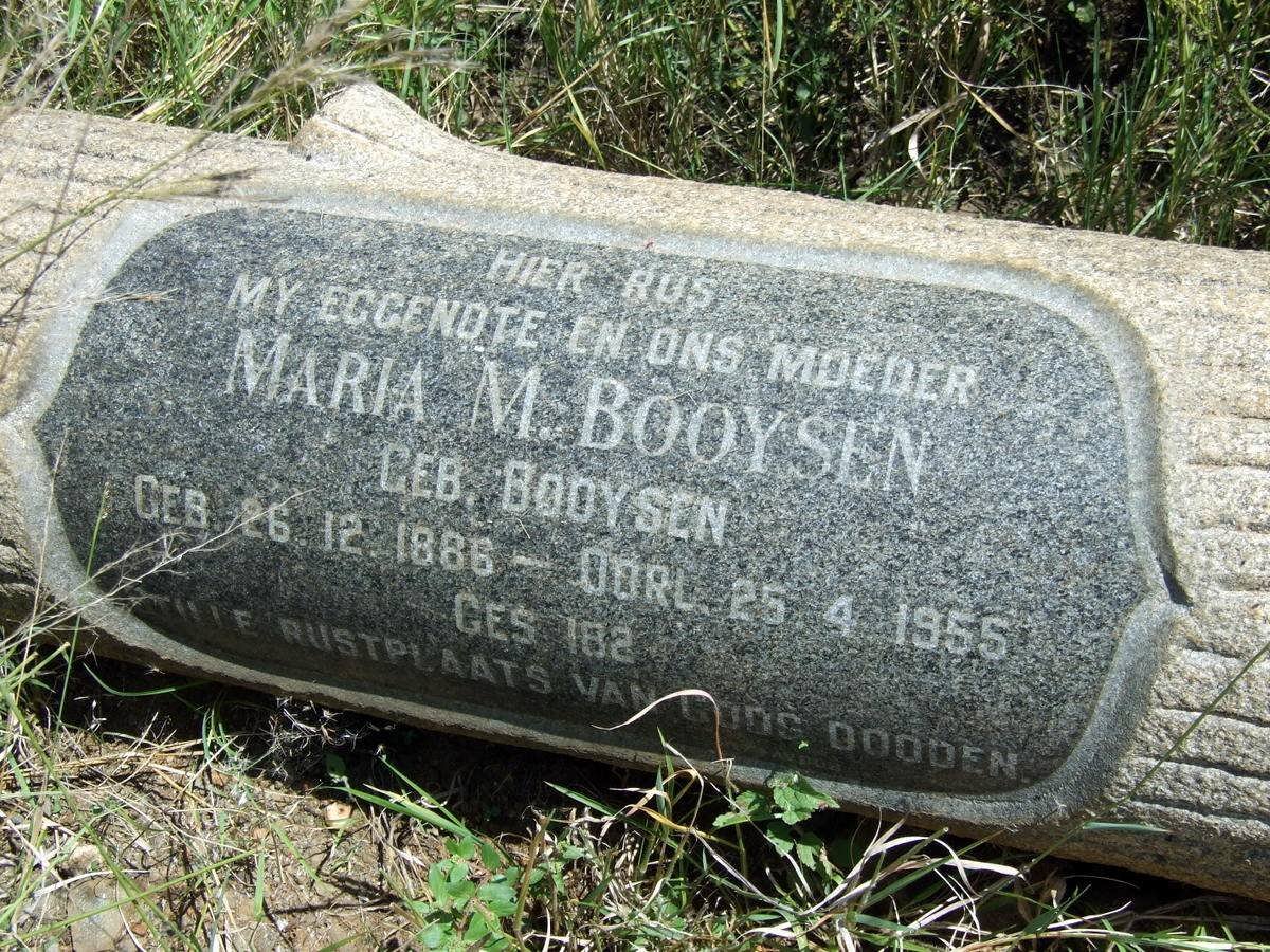 BOOYSEN Maria M. nee BOOYSEN 1886-1955