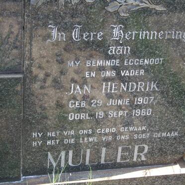 MULLER Jan Hendrik 1907-1960