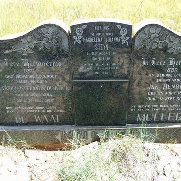 WAAL, de :: MULLER :: STEYN :: GREYLING