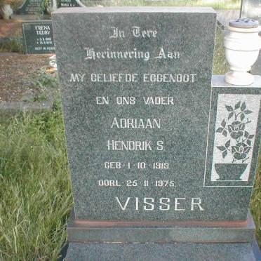 VISSER Adriaan Hendrik S. 1913-1975