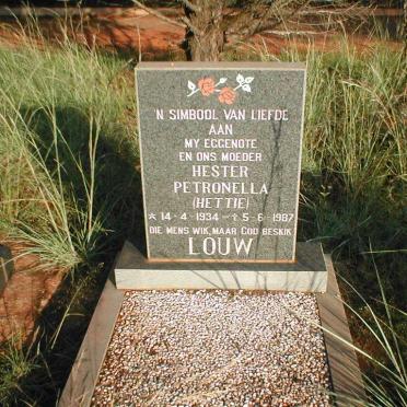 LOUW Hester Petronella 1934-1987