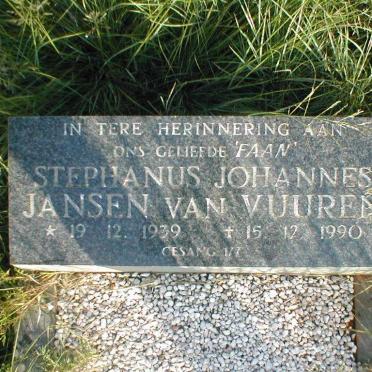 VUUREN Stephanus Johannes, Jansen van 1939-1990