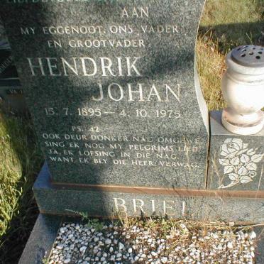 BRIEL Hendrik Johan 1895-1975