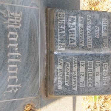 MORTLOCK Maria Susanna 1971-1971