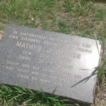 BEYERS Mathys J. 1918-1963