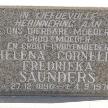 SAUNDERS Helena Cornelia Fredrieka 1890-1970