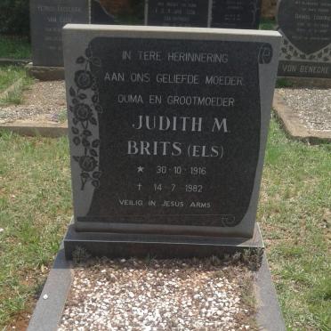 BRITS Judith M. nee ELS 1916-1982