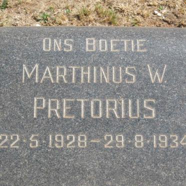 PRETORIUS Marthinus W. 1928-1934