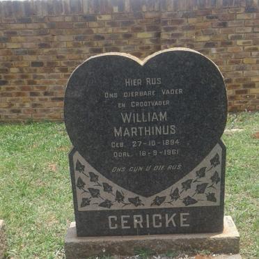 GERICKE William Marthinus 1894-1961