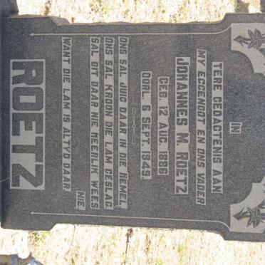 ROETZ Johannes M. 1886-1949