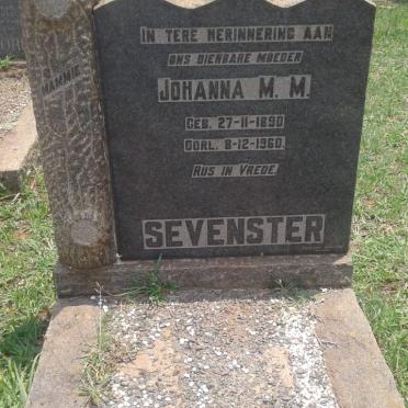 SEVENSTER Johanna M.M. 1890-1960