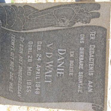 WALT Danie, v.d. 1948-1955