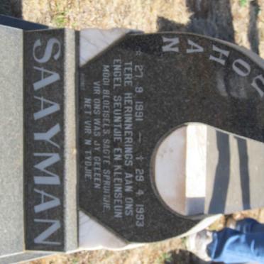 SAAYMAN Johan 1991-1993