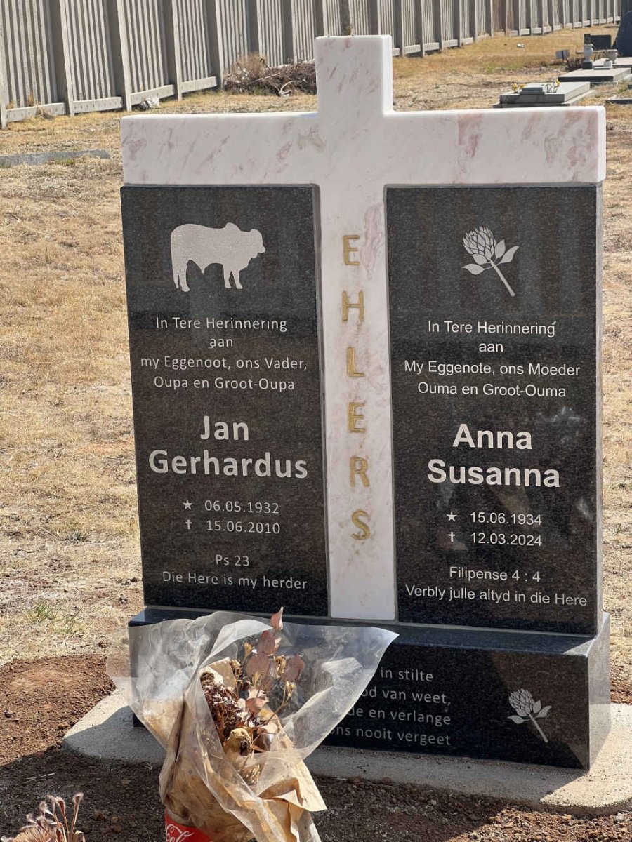 EHLERS Jan Gerhardus 1932-2010 & Anna Susanna 1934-2024 _2