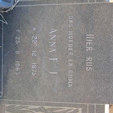 BRITS Cornelius J. 1875-1947 &amp; Anna E.J. 1875-1963