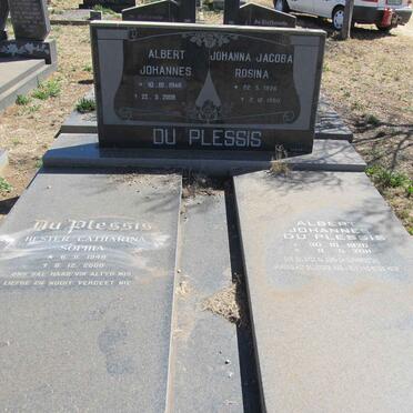 PLESSIS Johanna Jacoba Rosina, du 1926-1980 :: DU PLESSIS Albert Johannes 1946-2009