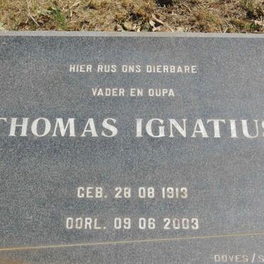 FERREIRA Thomas Ignatius 1913-2003