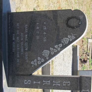 GELDENHUYS Jan 1929-1997 &amp; Bettie 1941-1996 :: GELDENHUYS Chris 1958-1981