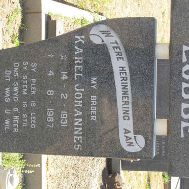 LUBBE Gezina Christa 1914-1987 :: LUBBE Karel Johannes 1931-1987