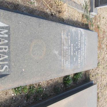 MARAIS Christina Elizabeth 1922-1991