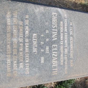 MARAIS Christina Elizabeth 1922-1991