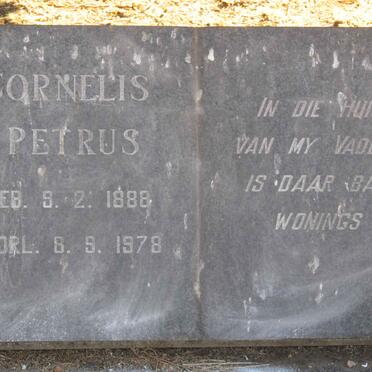 ROSSOUW Cornelis Petrus 1888-1978 &amp; Susanna Margaretha 1911-1987