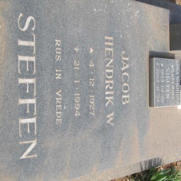 STEFFEN Jacob Hendrik W. 1927-1994 &amp; Anna Dorothea Wilhelmina 1934-2004